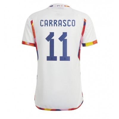Moški Nogometni dresi Belgija Yannick Carrasco #11 Gostujoči SP 2022 Kratek Rokav